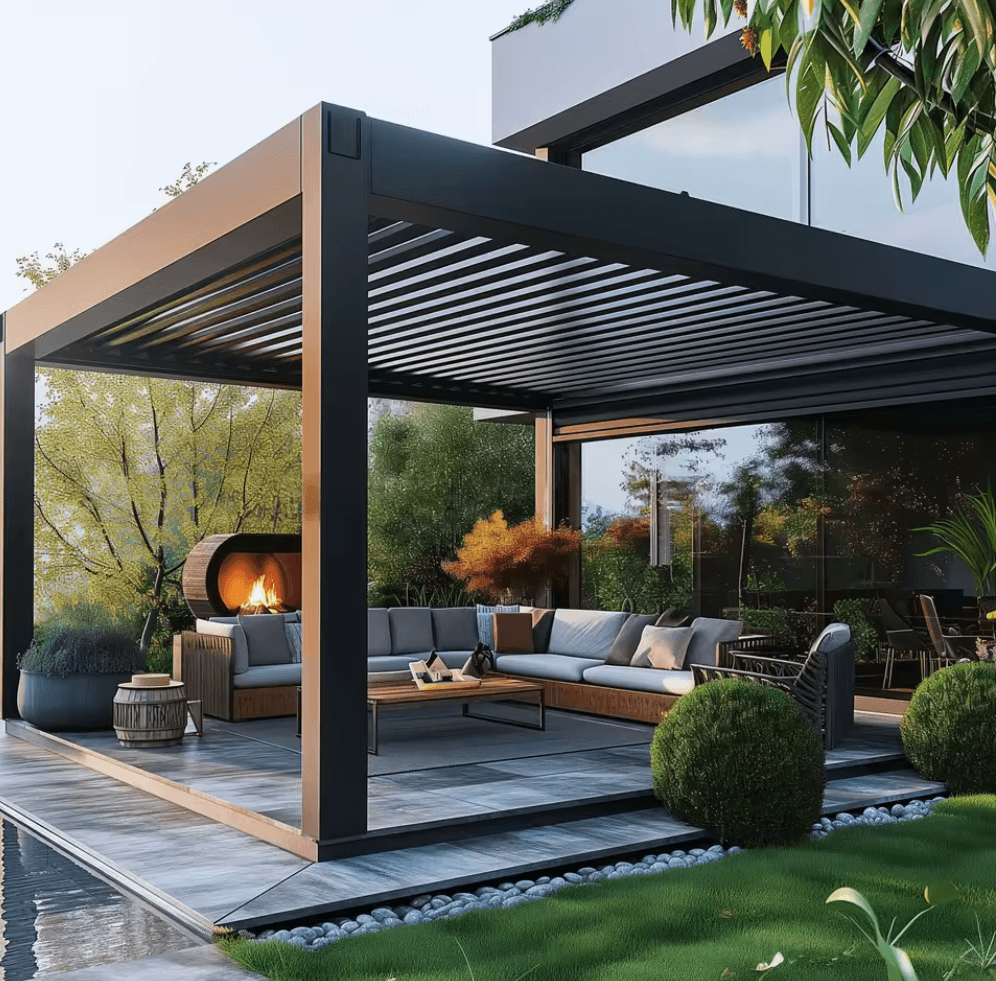 Aluminum pergola 4×6 m